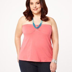 MXM 3X Braided Front Sleeveless Top Ocean Coral